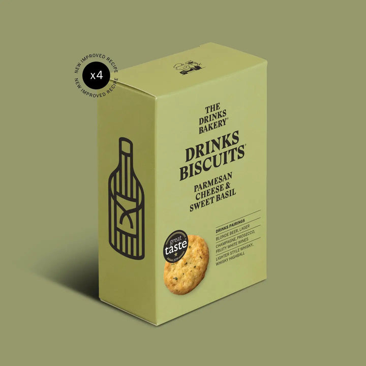 Parmesan Cheese and Sweet Basil Drinks Biscuits 110g