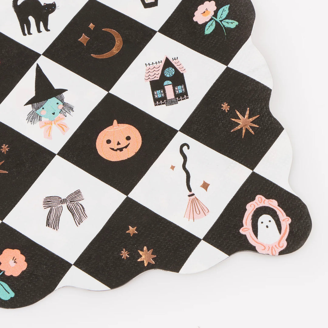 Halloween Patchwork Large Napkins-Set of 16