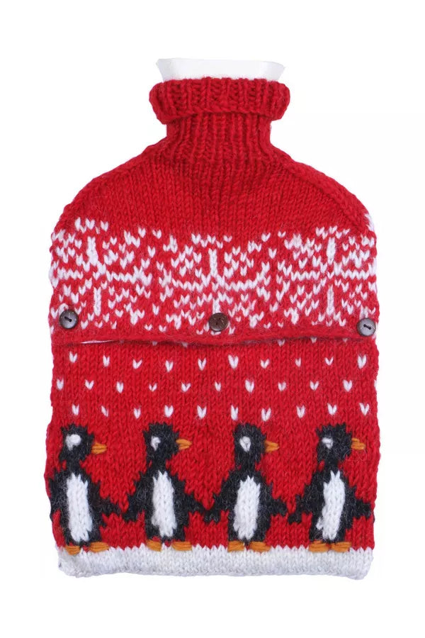 Christmas Penguins Hot Water Bottle