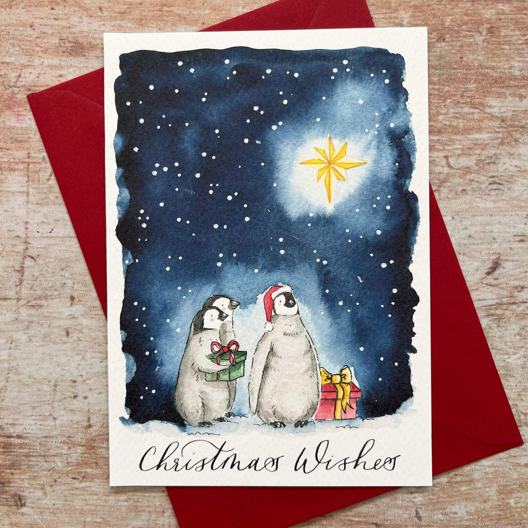 Twilight Tales Penguins Star Christmas Card