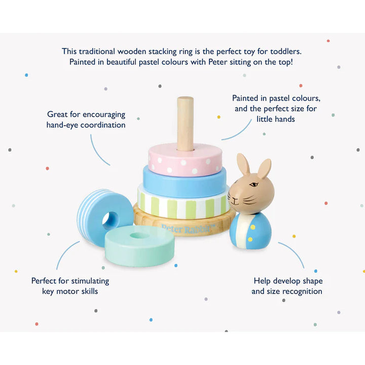 Peter Rabbit Wooden Stacking Rings