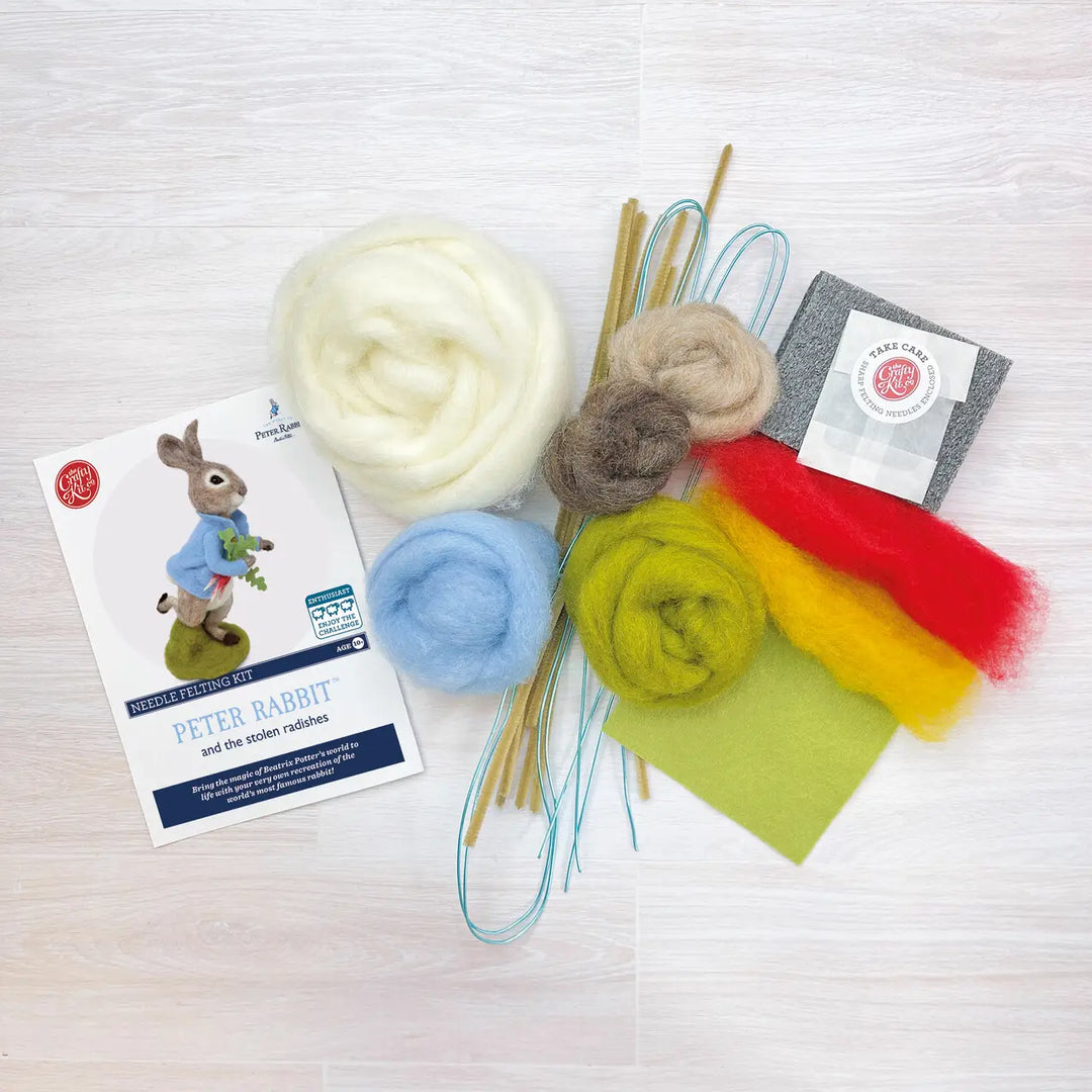 Peter Rabbit and the Stolen Radishes Needle Felting Craft Kit