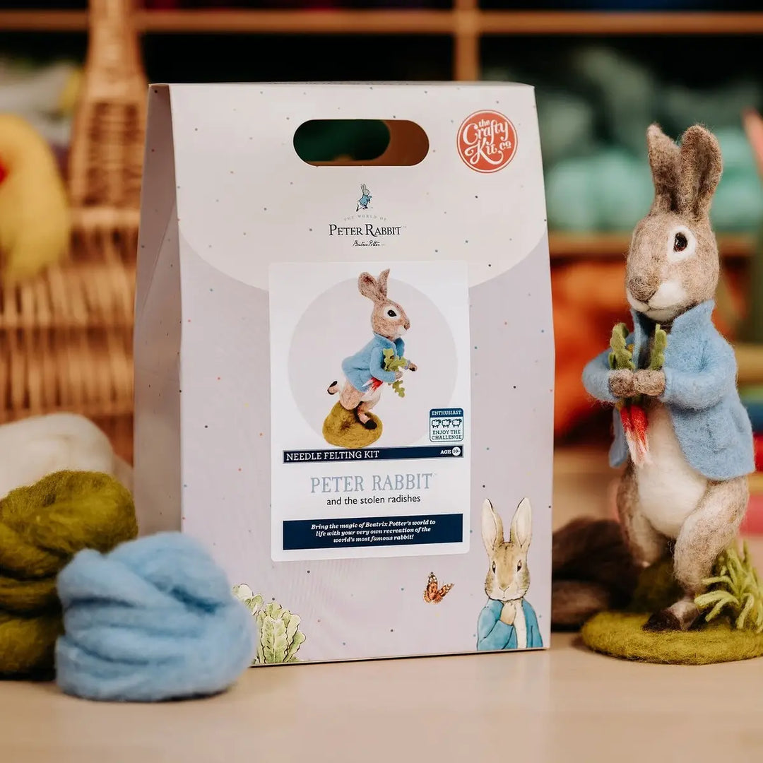 Peter Rabbit and the Stolen Radishes Needle Felting Craft Kit