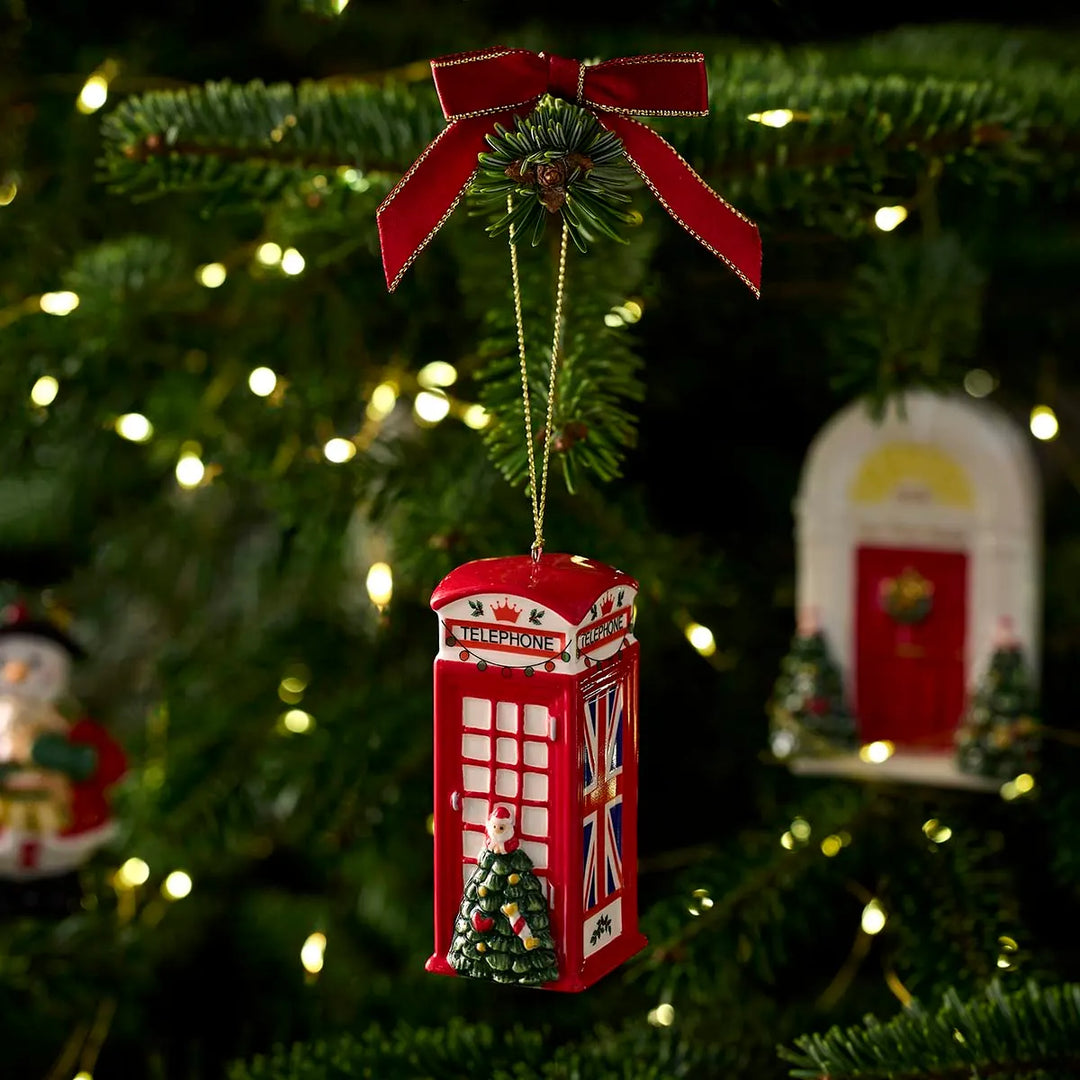 Spode Red Phone Box Ornament