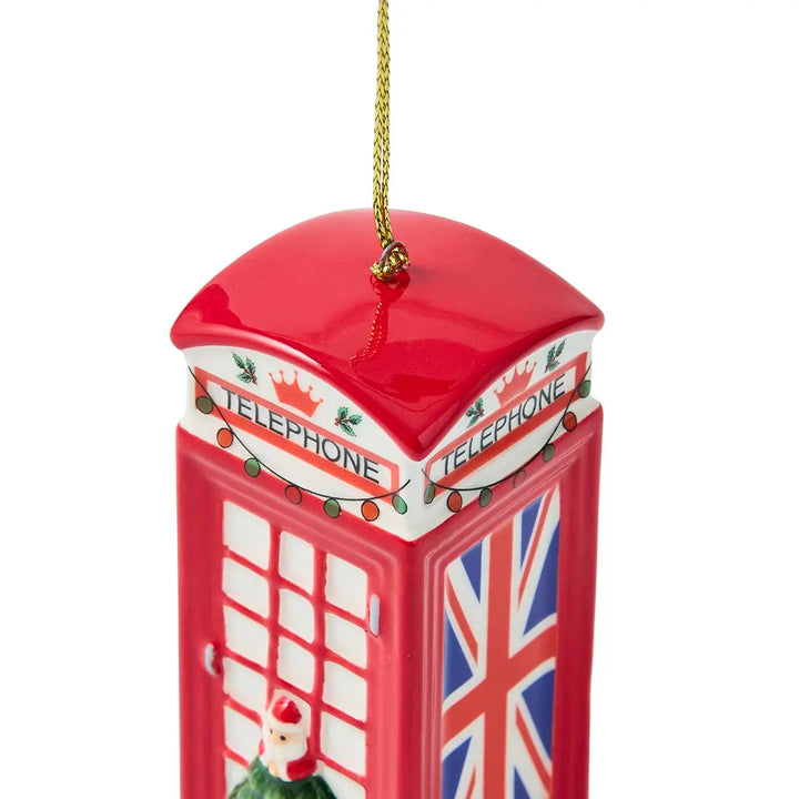 Spode Red Phone Box Ornament