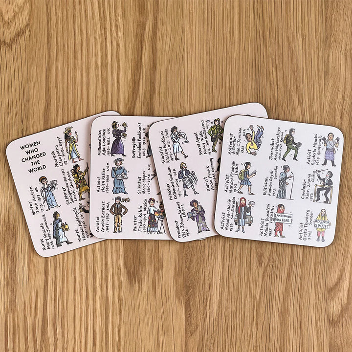 Women Who Changed the World Set of 4 Coasters