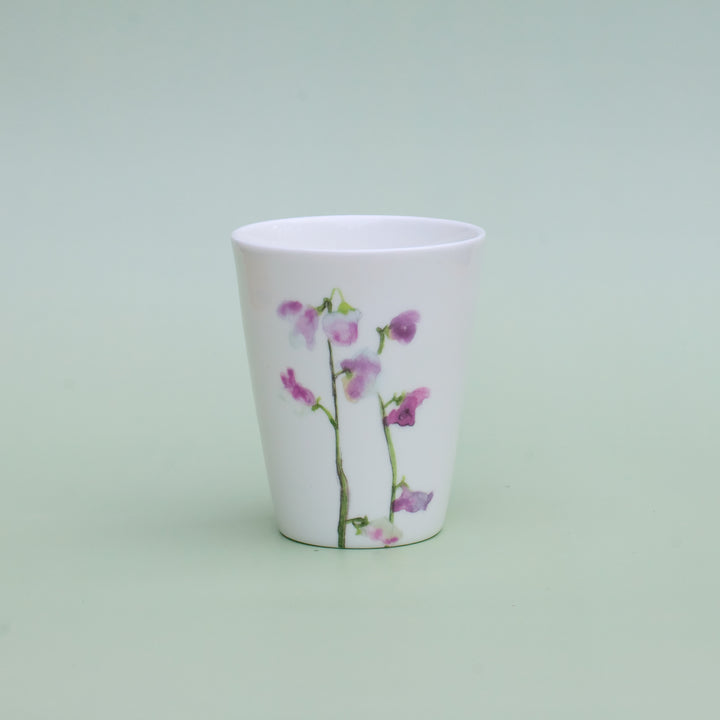 Pink Sweet Pea Beaker