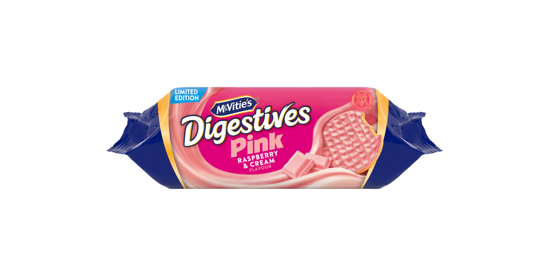 McVitie's Pink Raspberry & Cream Digestives 8.2oz/232g