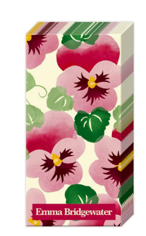 Pink Pansy Pocket Tissue