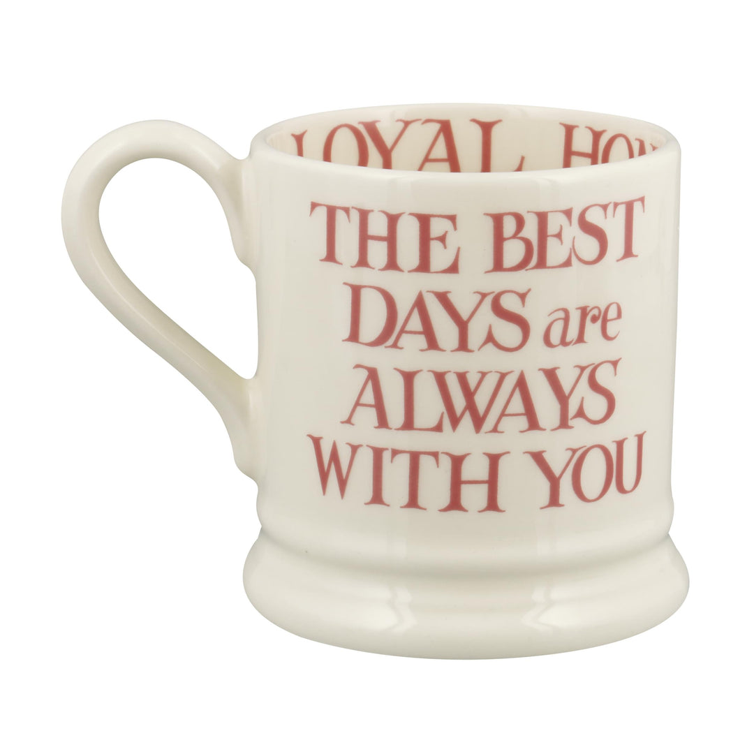 Pink Toast My Brilliant Friend 1/2 Pint Mug