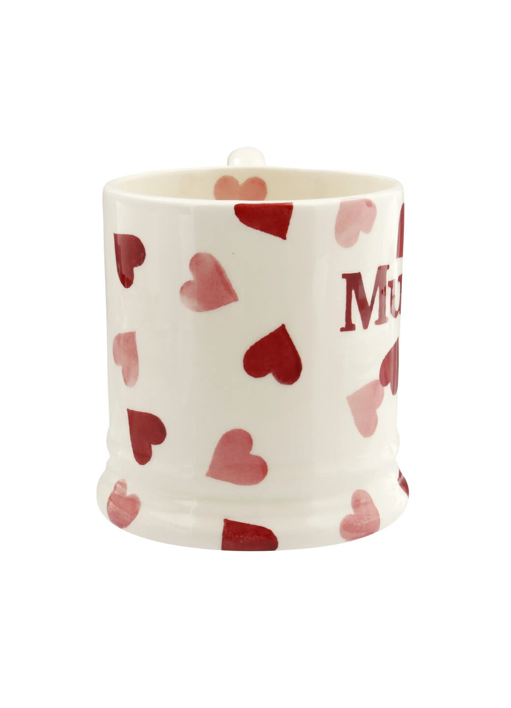 Pink Hearts 'Mummy' 1/2 Pint Mug