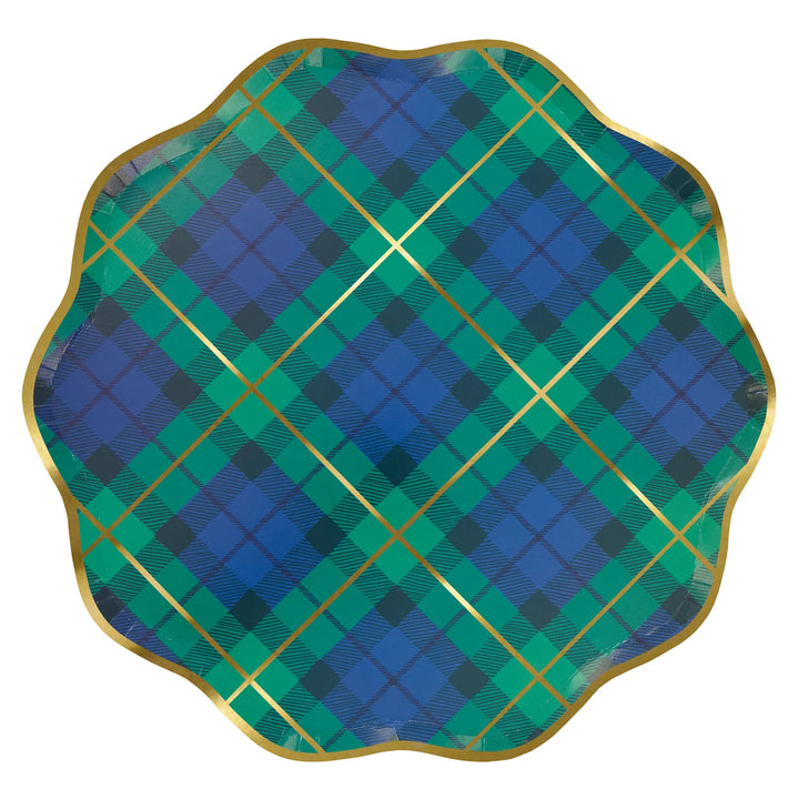 Plaid Mix Dinner Plates-Set of 8