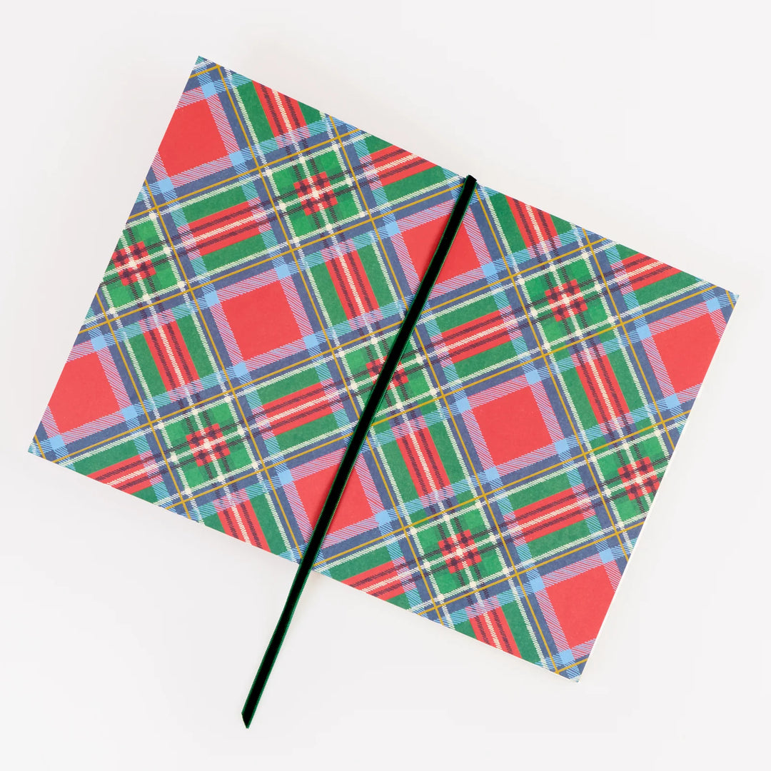 Plaid Softcover Lined Notebook
