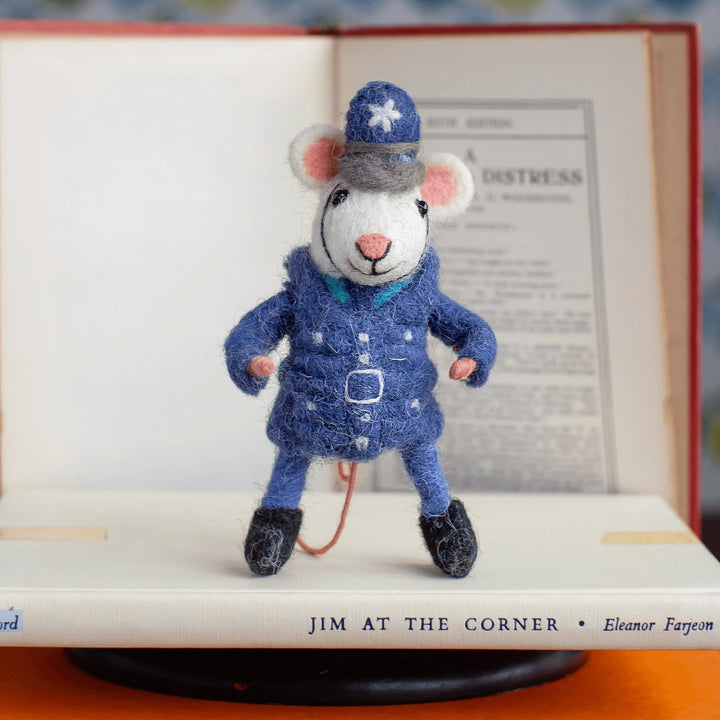 Police Officer Felt Mouse