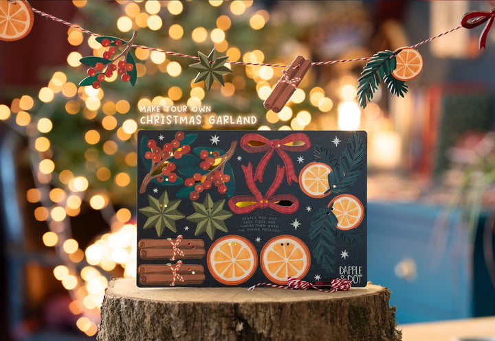 Make Your Own Wooden Spiced Orange Christmas Garland