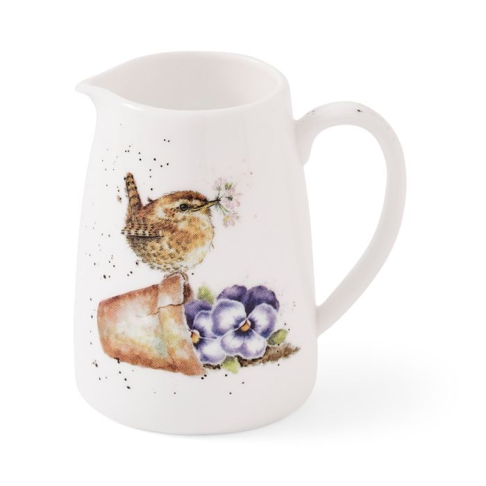 'Pottering About' Wren Posy Bone China Mini Jug