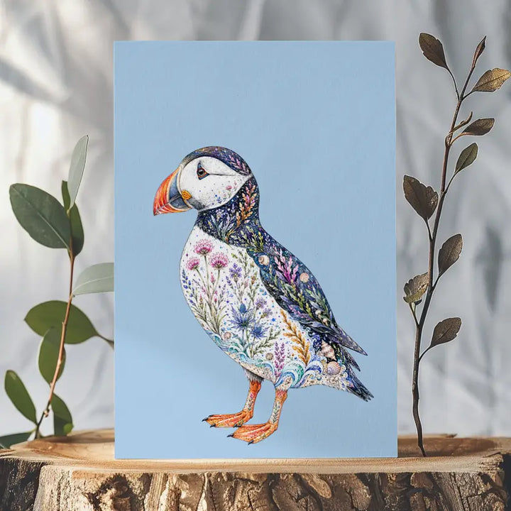 Puffin Botanical Eco-card