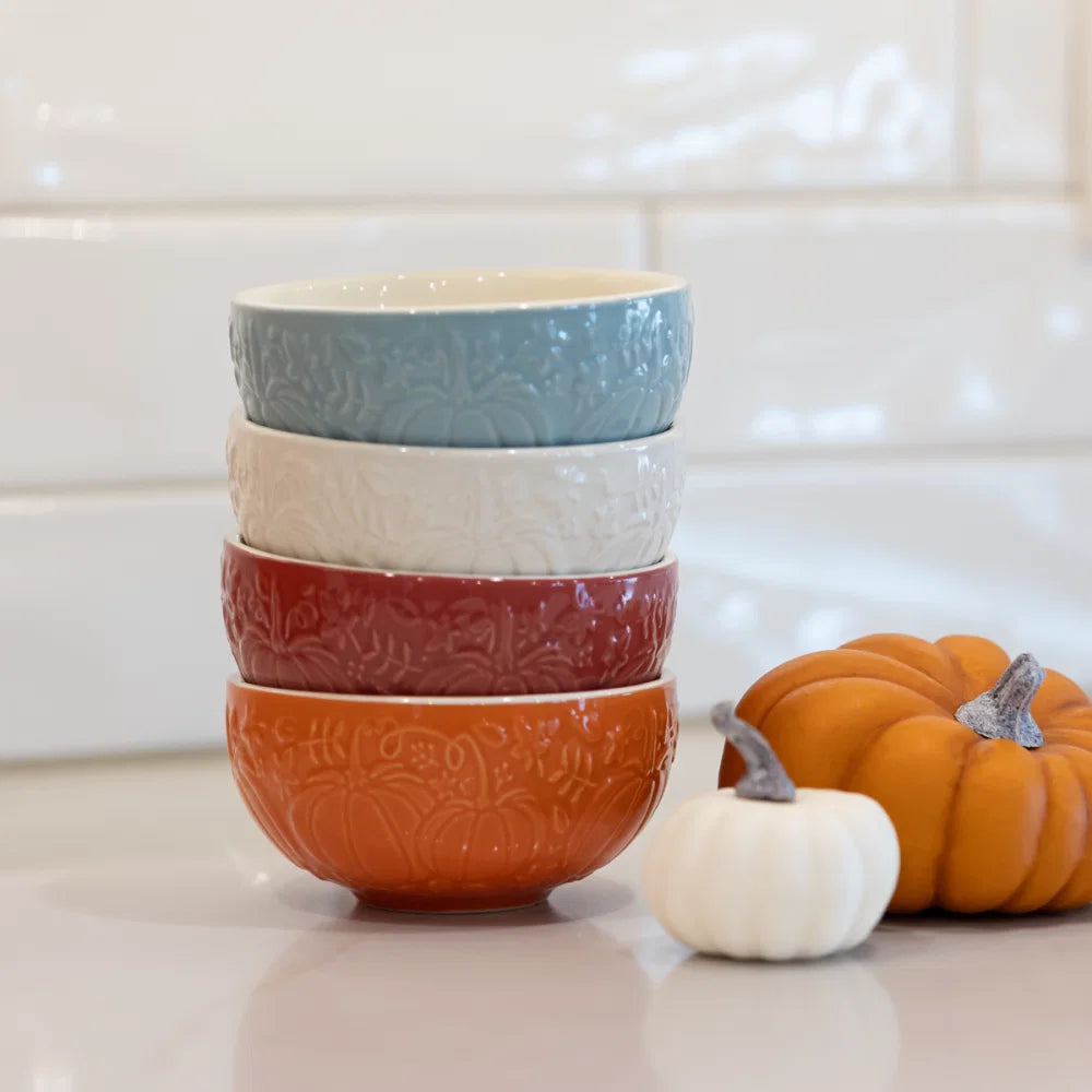 Pumpkin Set of 4 Prep Bowls