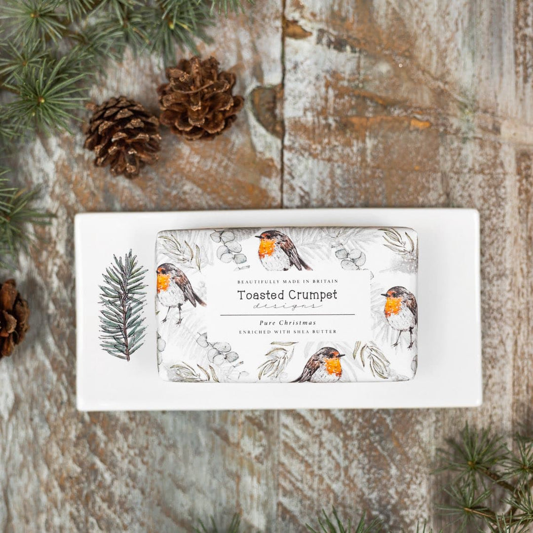 Robin & Eucalyptus Pure Christmas Soap Bar 190g