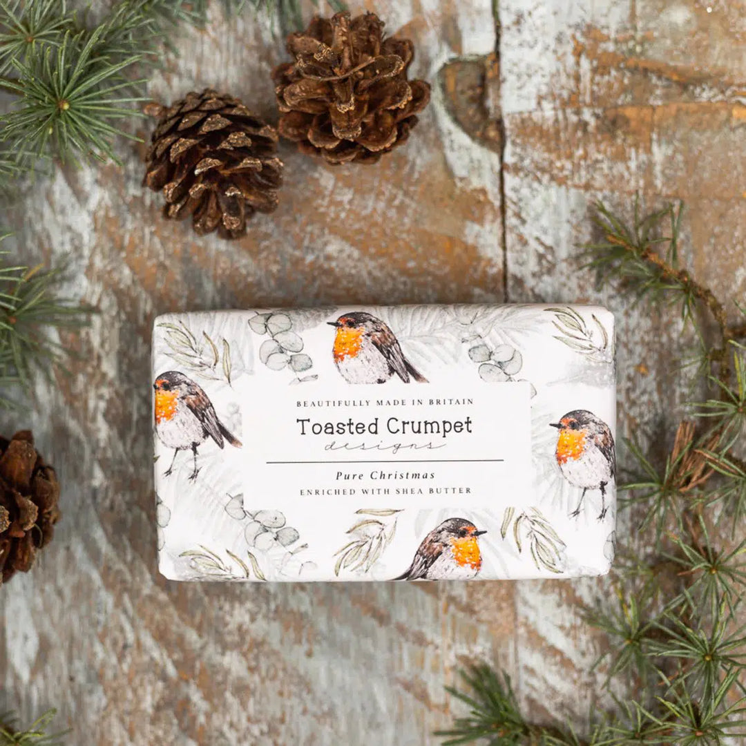 Robin & Eucalyptus Pure Christmas Soap Bar 190g