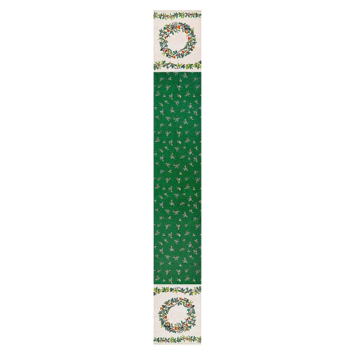 Christmas Robins 90-inch Cotton Table Runner