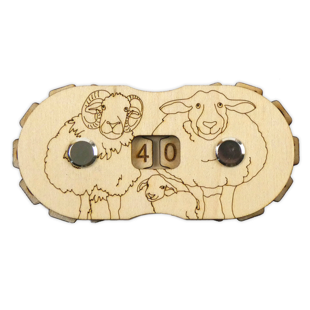 Pair of Felted Sheep Row Counter