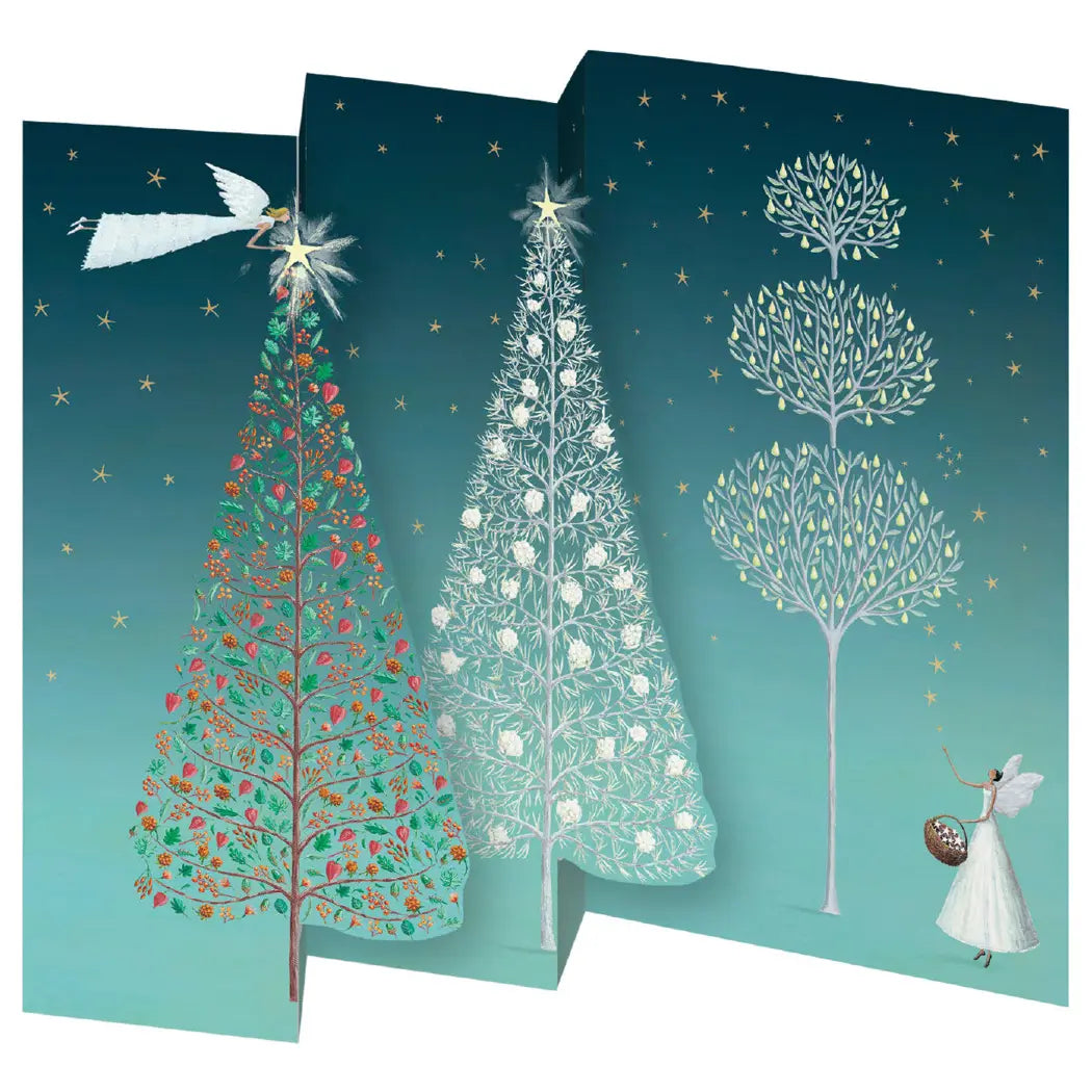 Angel Trees Tri-fold Pop-Out Card Pack