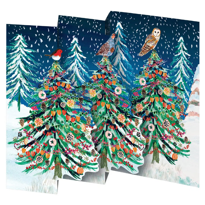 Winter's Song Trees Tri-fold Pop-Out Card Pack