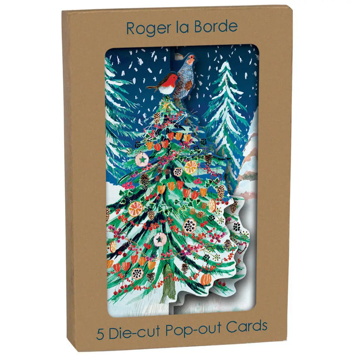 Winter's Song Trees Tri-fold Pop-Out Card Pack