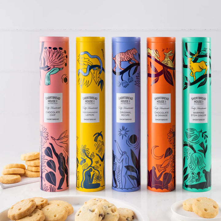 Eden Range Truly Handmade Shortbread with Mediterranean Lemon 250g Tall Tin