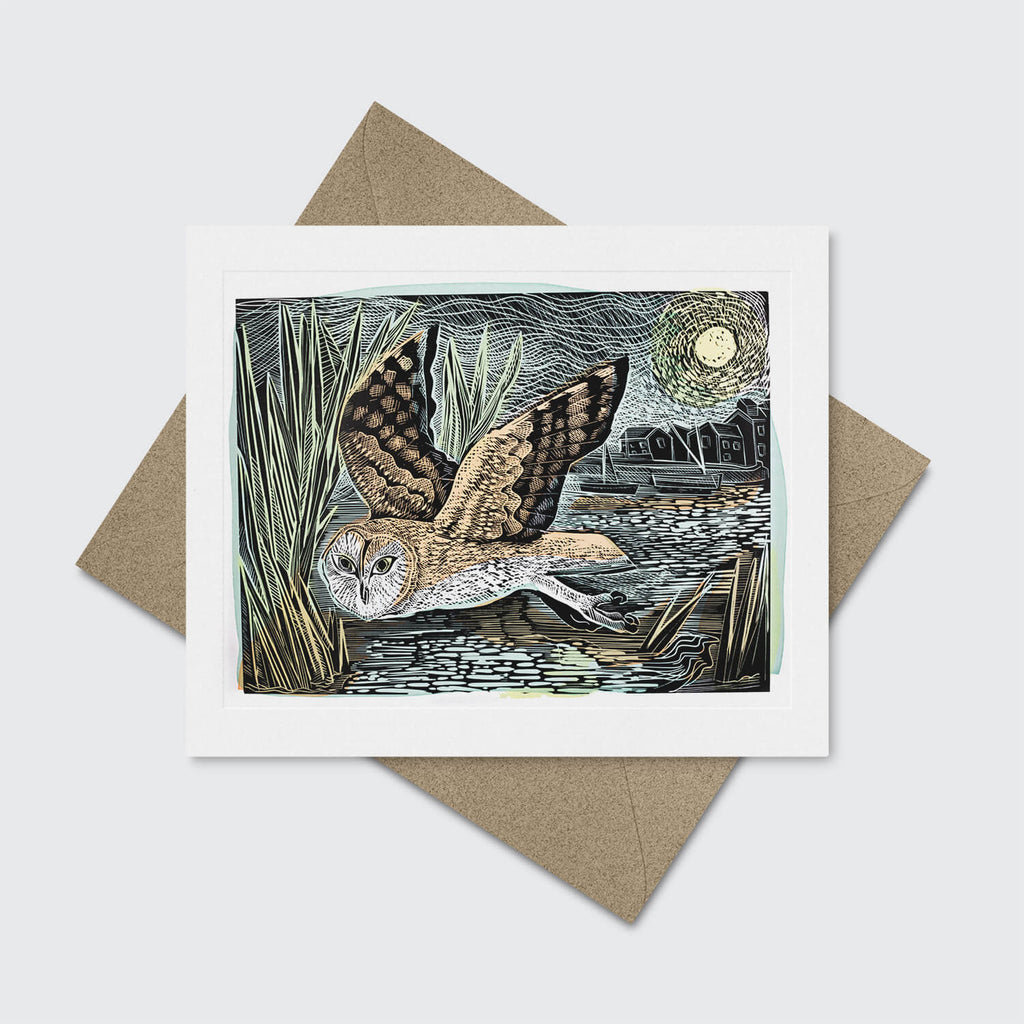 'Marsh Owl' Greeting Card