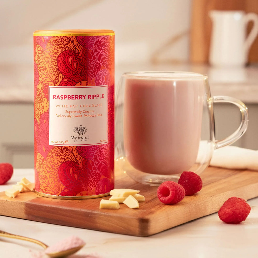 Raspberry Ripple Flavor White Hot Chocolate