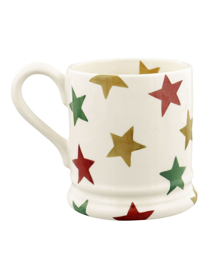 Red, Green & Gold Stars 1/2 Pint Mug