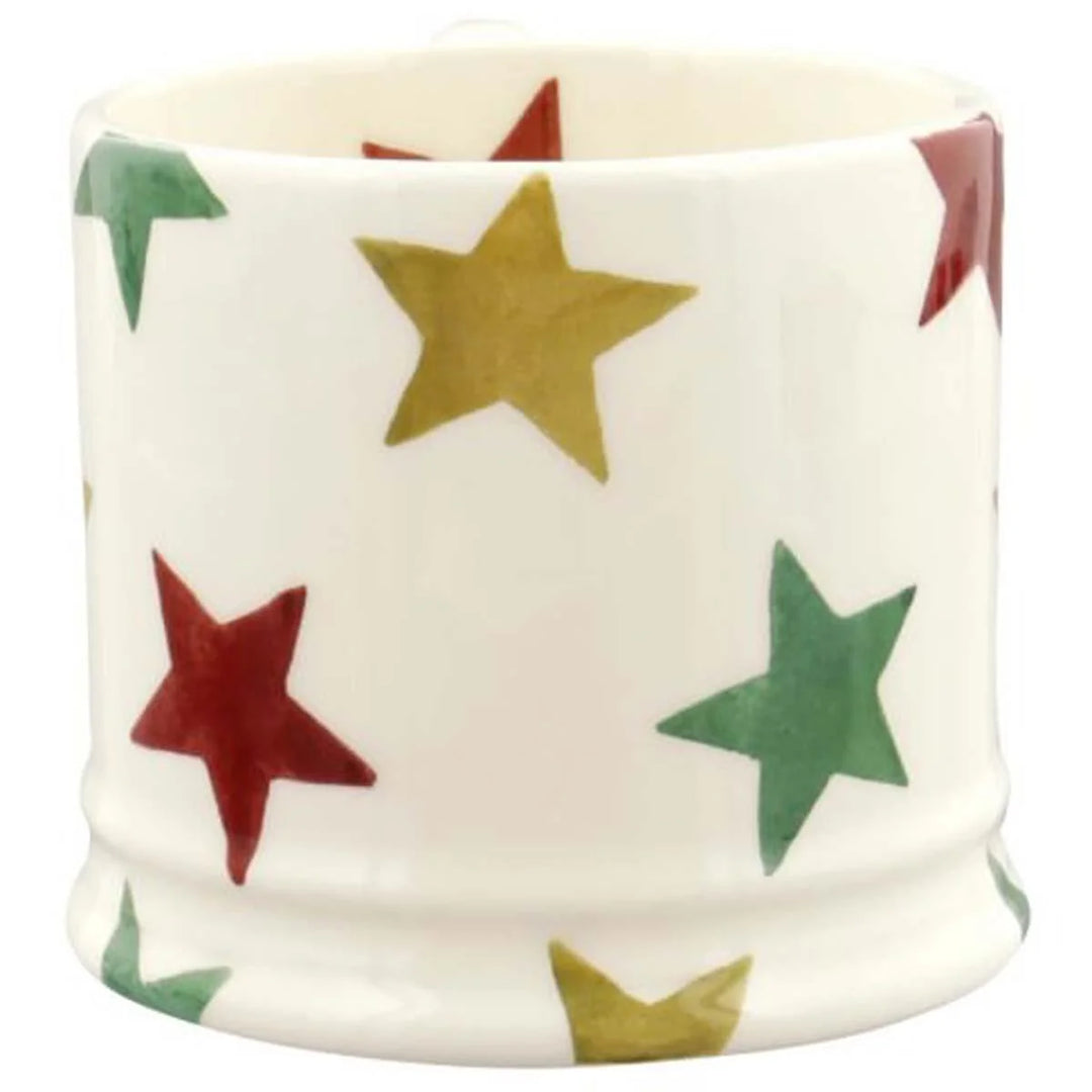 Red, Green & Gold Stars Small Mug
