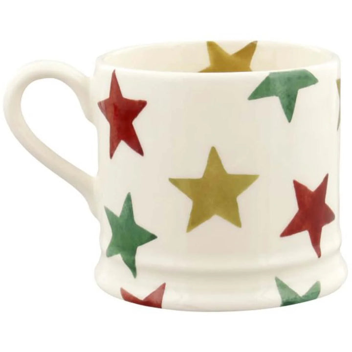 Red, Green & Gold Stars Small Mug