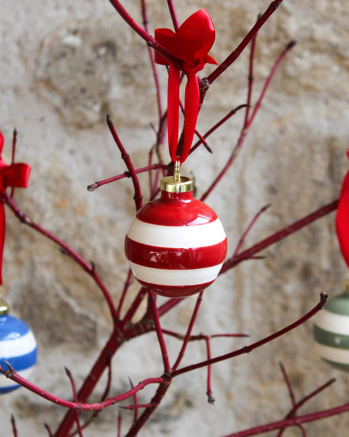 Cornishware Mini Striped Baubles