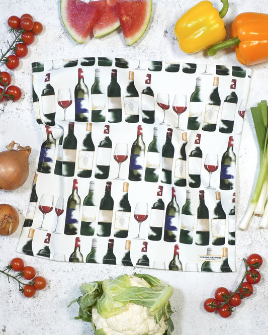 Red Wine Napkin  by Corinne Alexander