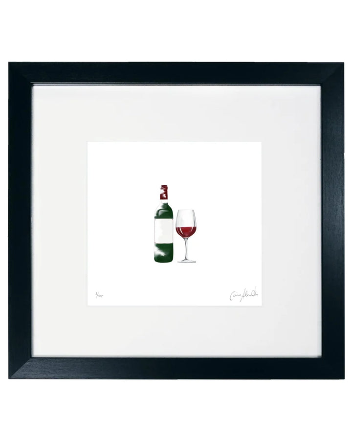 Red Wine Framed Limited Edition Print by Corinne Alexander