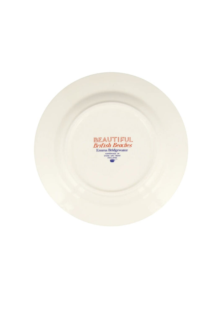 Red & Blue Toast 8 1/2 inch Plate