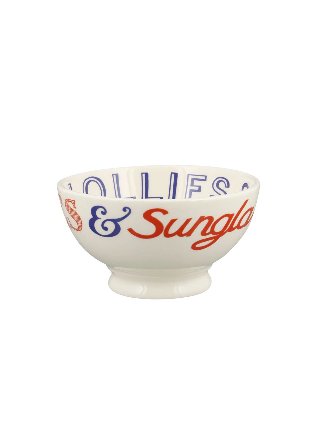 Red & Blue Toast French Bowl