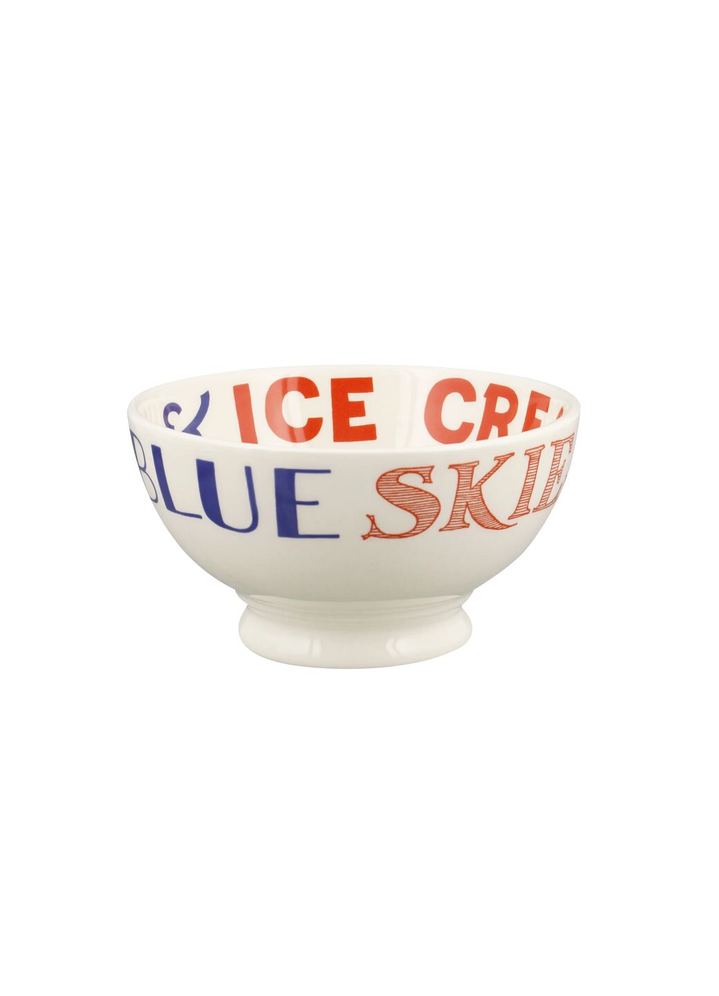Red & Blue Toast French Bowl