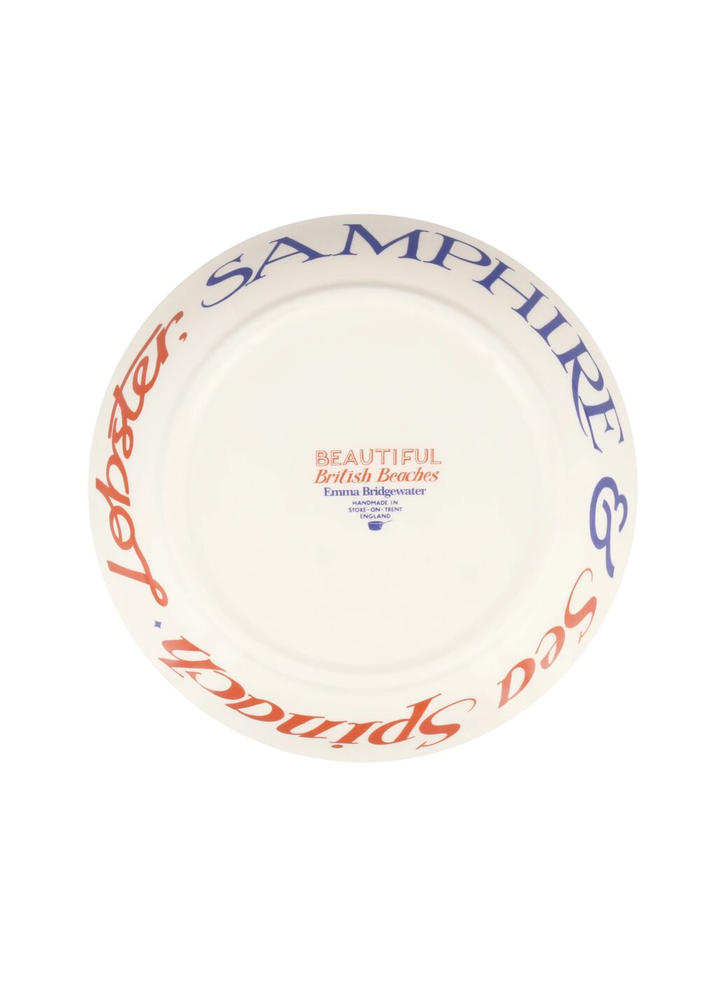 Red & Blue Toast Medium Pasta Bowl