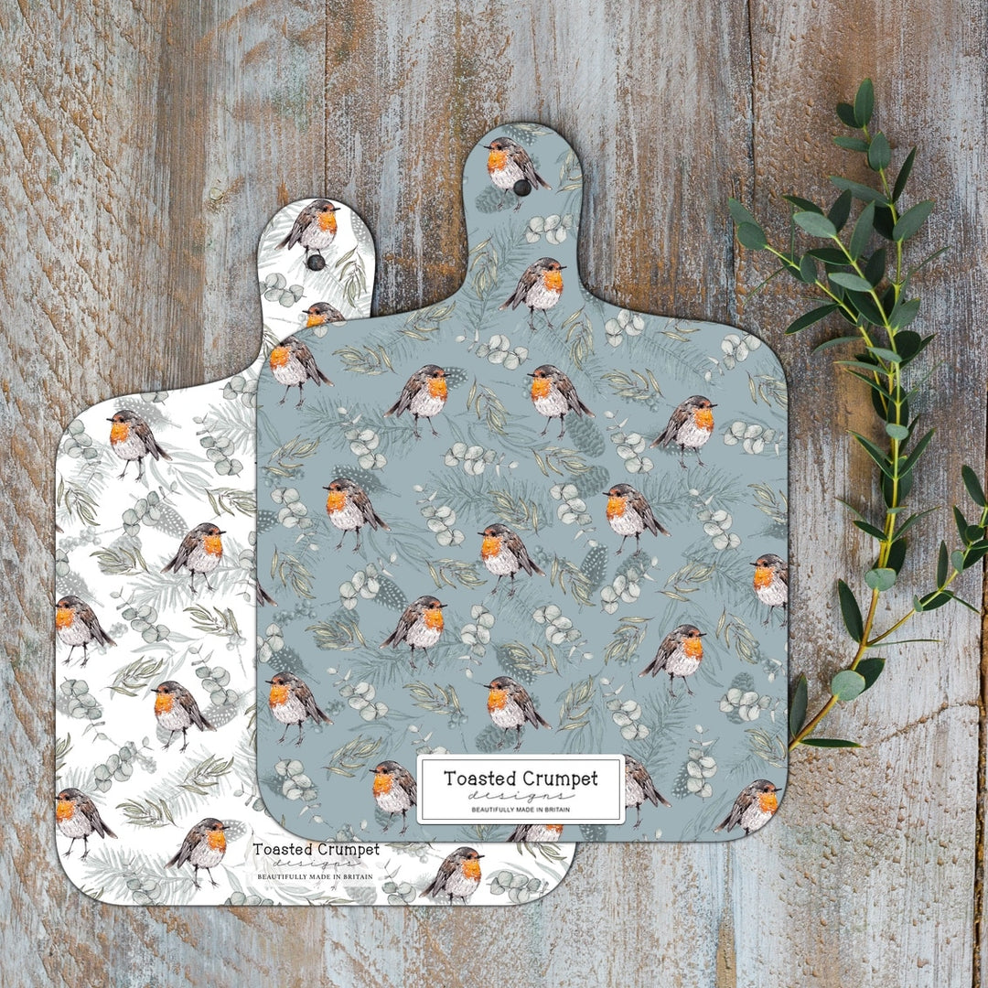 Robin & Eucalyptus Mini Double-Sided Chopping Board