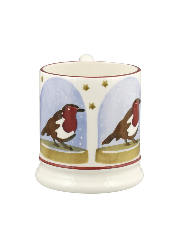 Robin Snow Globe 1/2 Pint Mug
