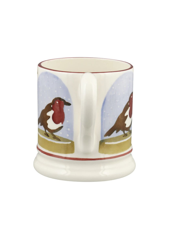 Robin Snow Globe 1/2 Pint Mug