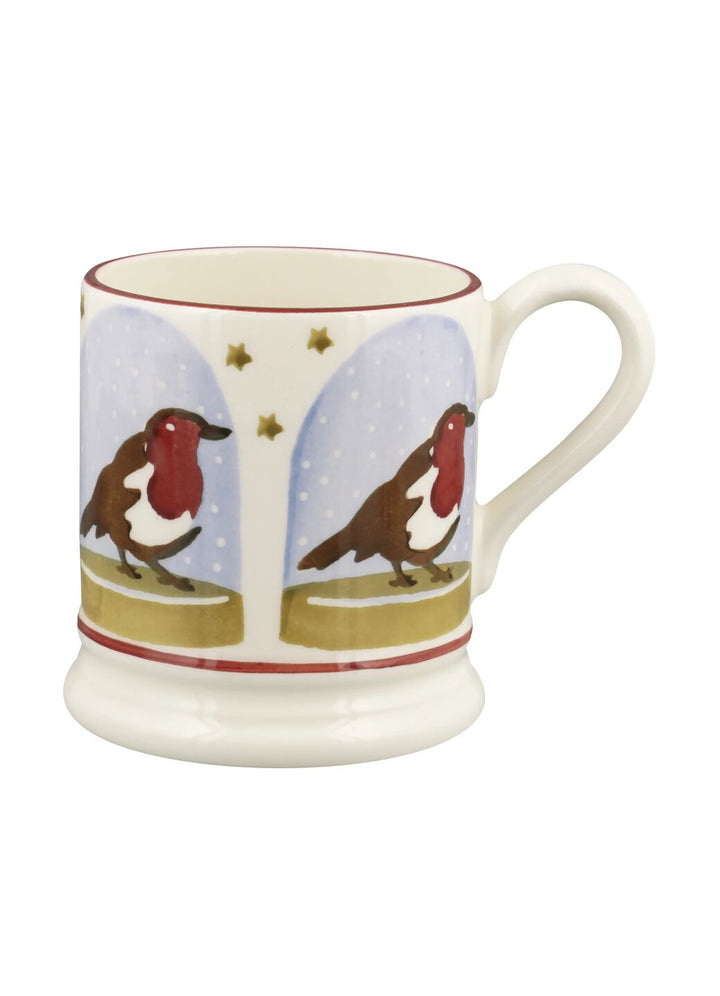 Robin Snow Globe 1/2 Pint Mug