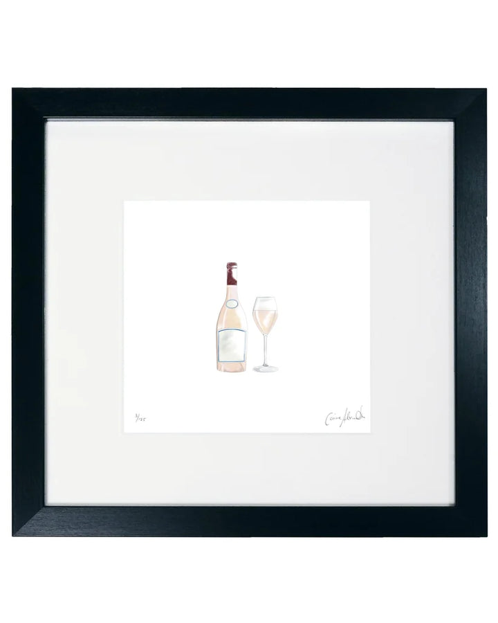 Rosé Wine Framed Limited Edition Print by Corinne Alexander