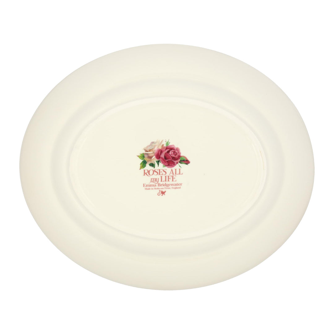 Roses All My Life Medium Oval Platter