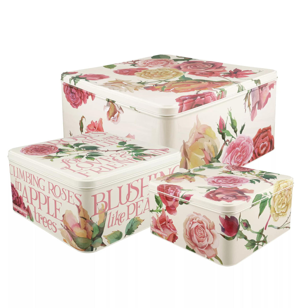 Roses All My Life Set of 3 Square Cake Tins