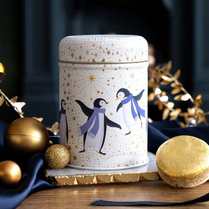 Round Arctic Waltz Mini Tin
